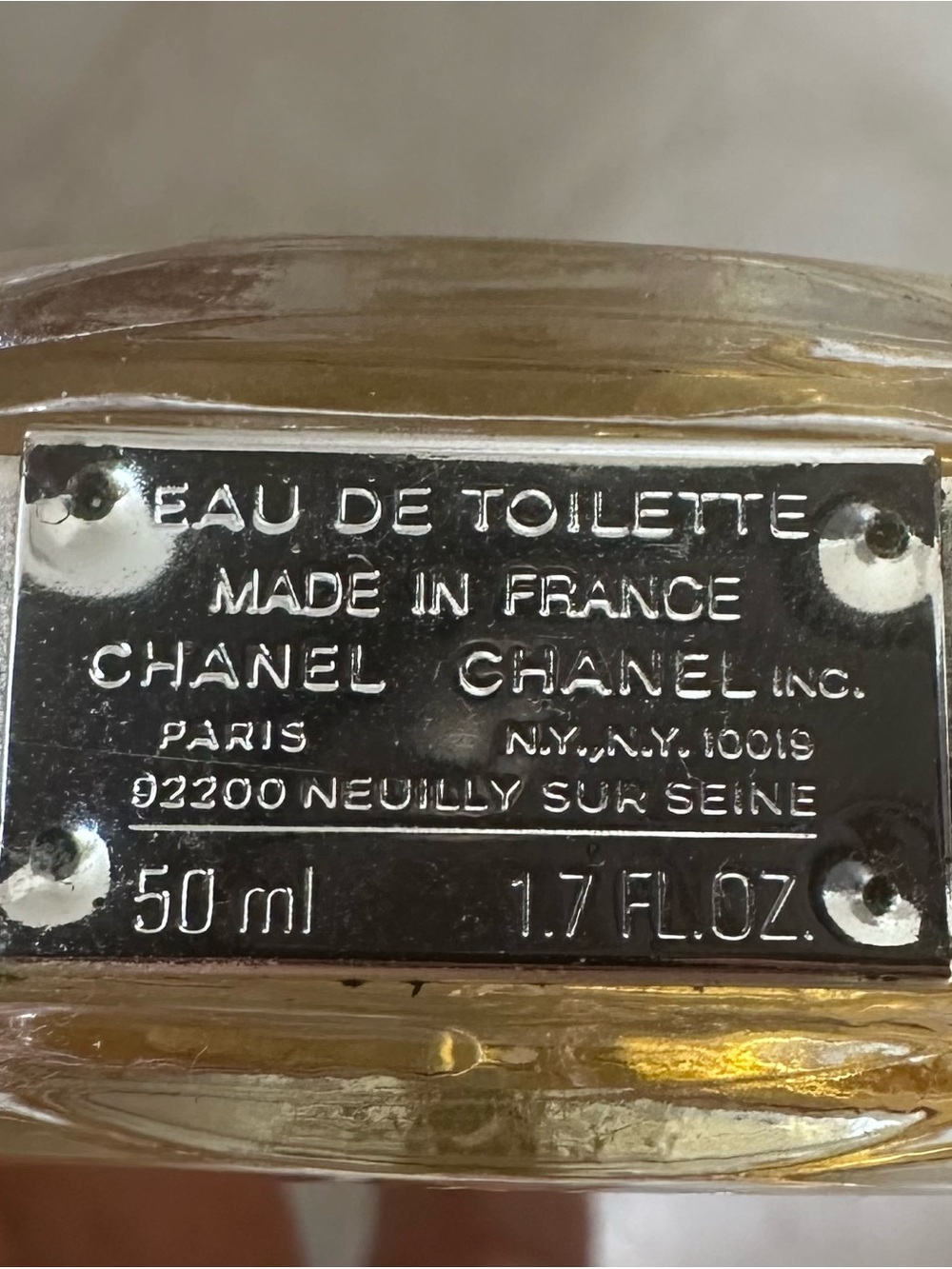 CHANEL Chance Eau de Toilette — Clear Bottle with Gold Liquid - Picture 2 of 2
